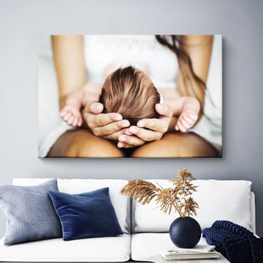 Photo on canvas living room